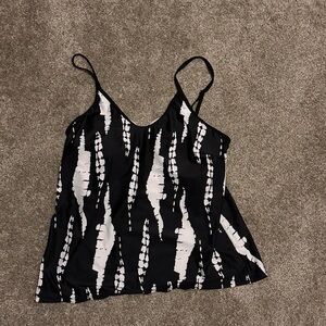Black & White Swim Top